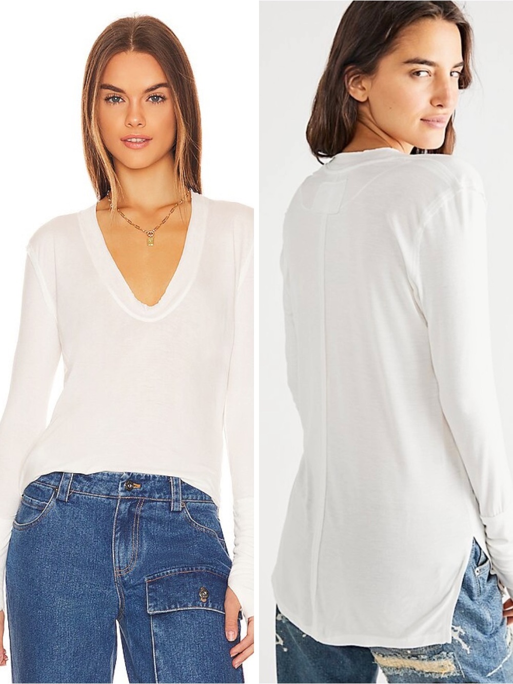 NWT Free People We The Free x Revolve Fresh & Clean Top in Ivory